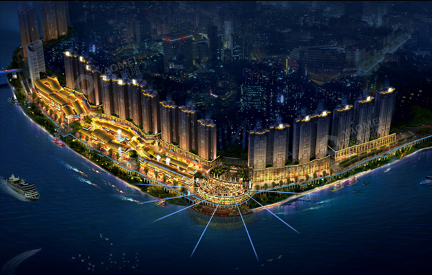 两江国际夜景照明工程